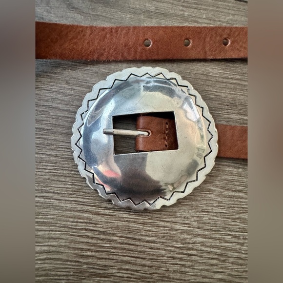 Zara Leather Belt with Hewn brown main image 14